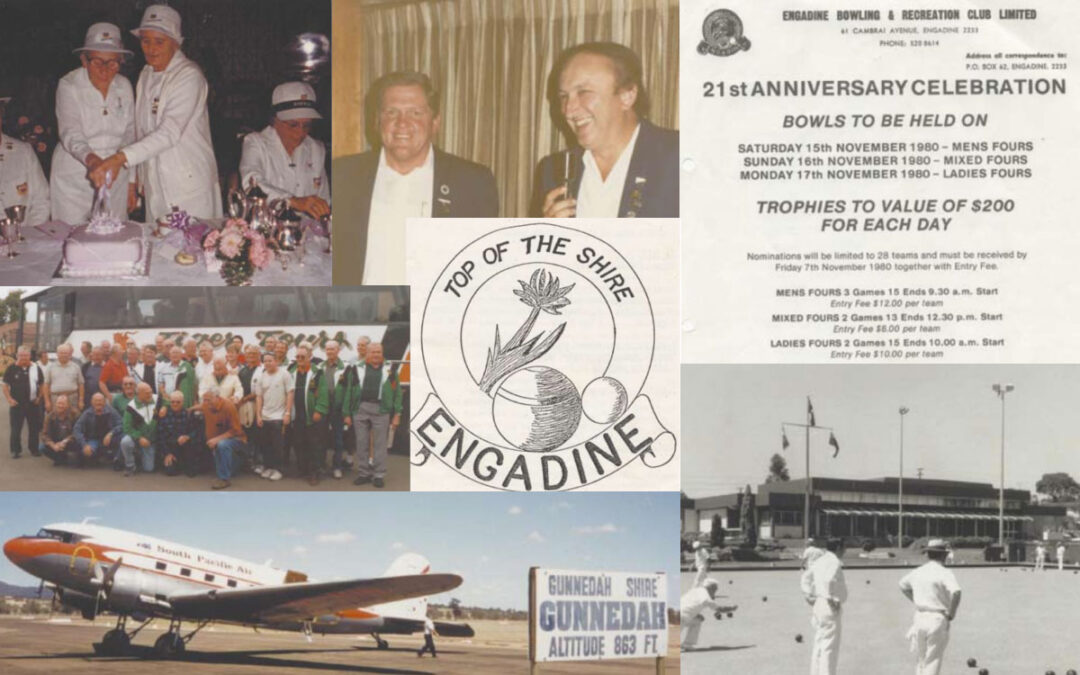 Engadine Bowlo 1980 - 1984 in a montage of pictures